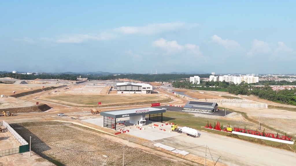 The site progress as of August 2025.