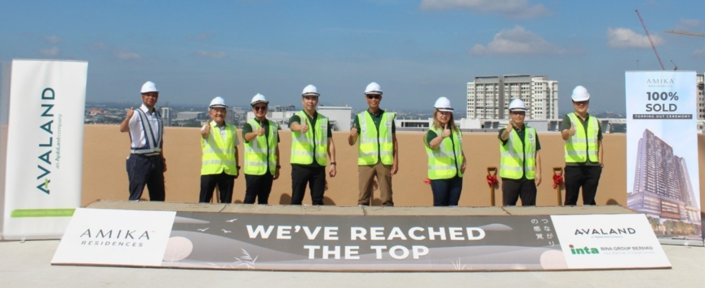 Avaland tops out 100% sold Amika Residences ahead of schedule