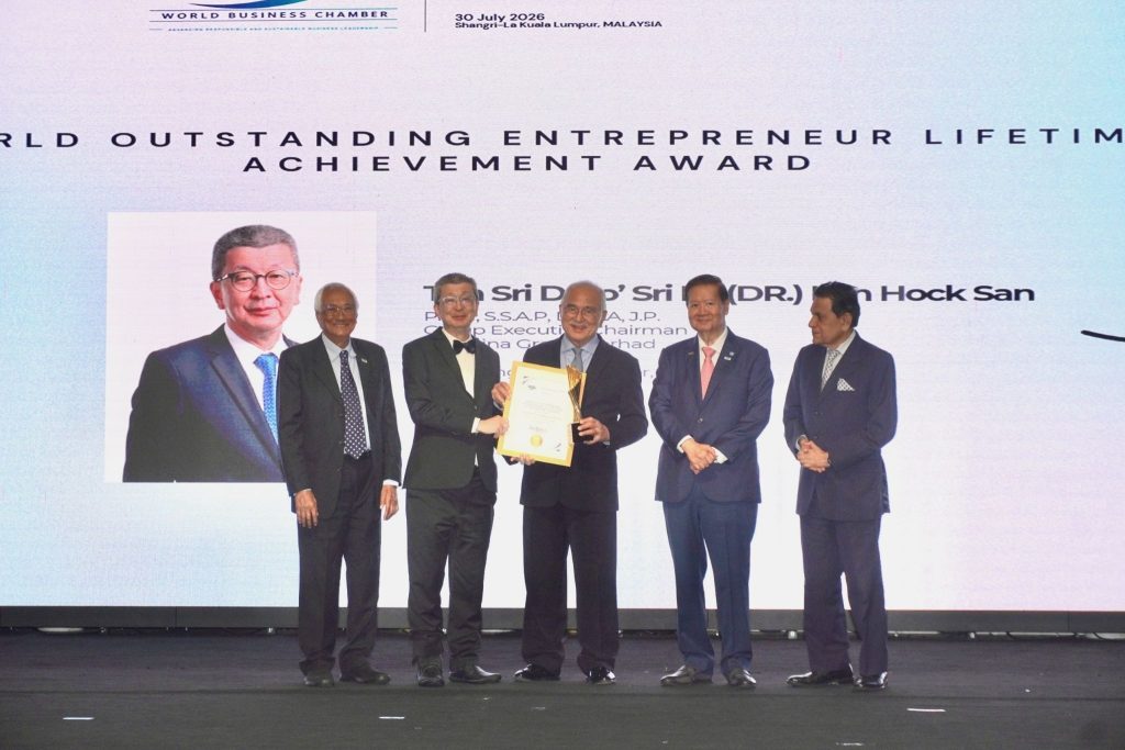 LBS boss receives global lifetime achievement honour, appointed as WBC co-chairman